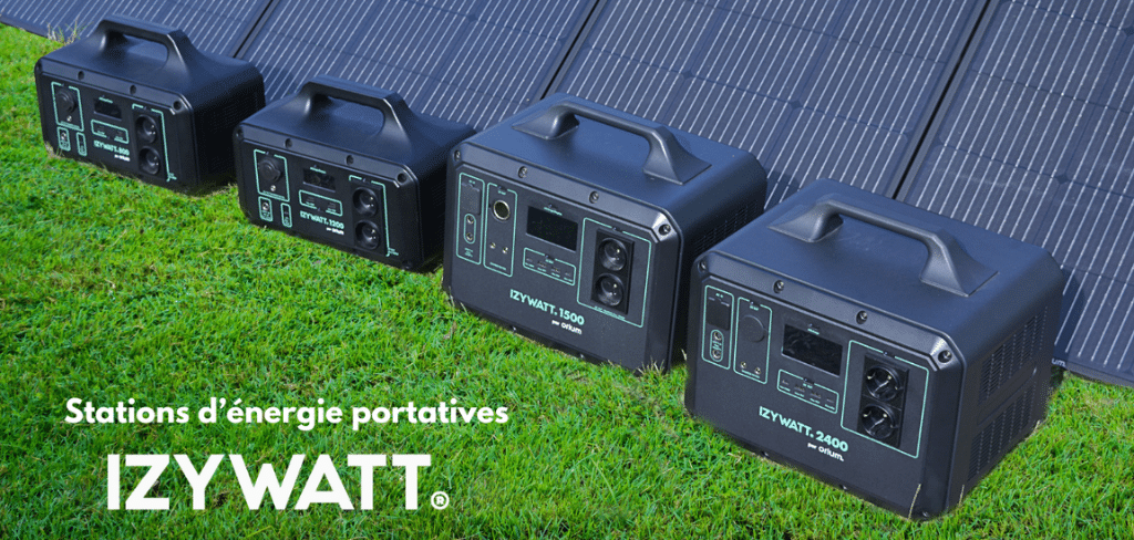 batteries IZYWATT panneaux solaires portatif portable nomade électricité ampère