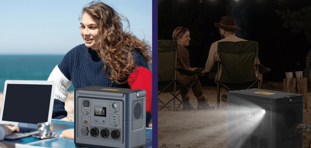 Batterie autonome IZYWATT énergie solaire Lampe camping ordinateur