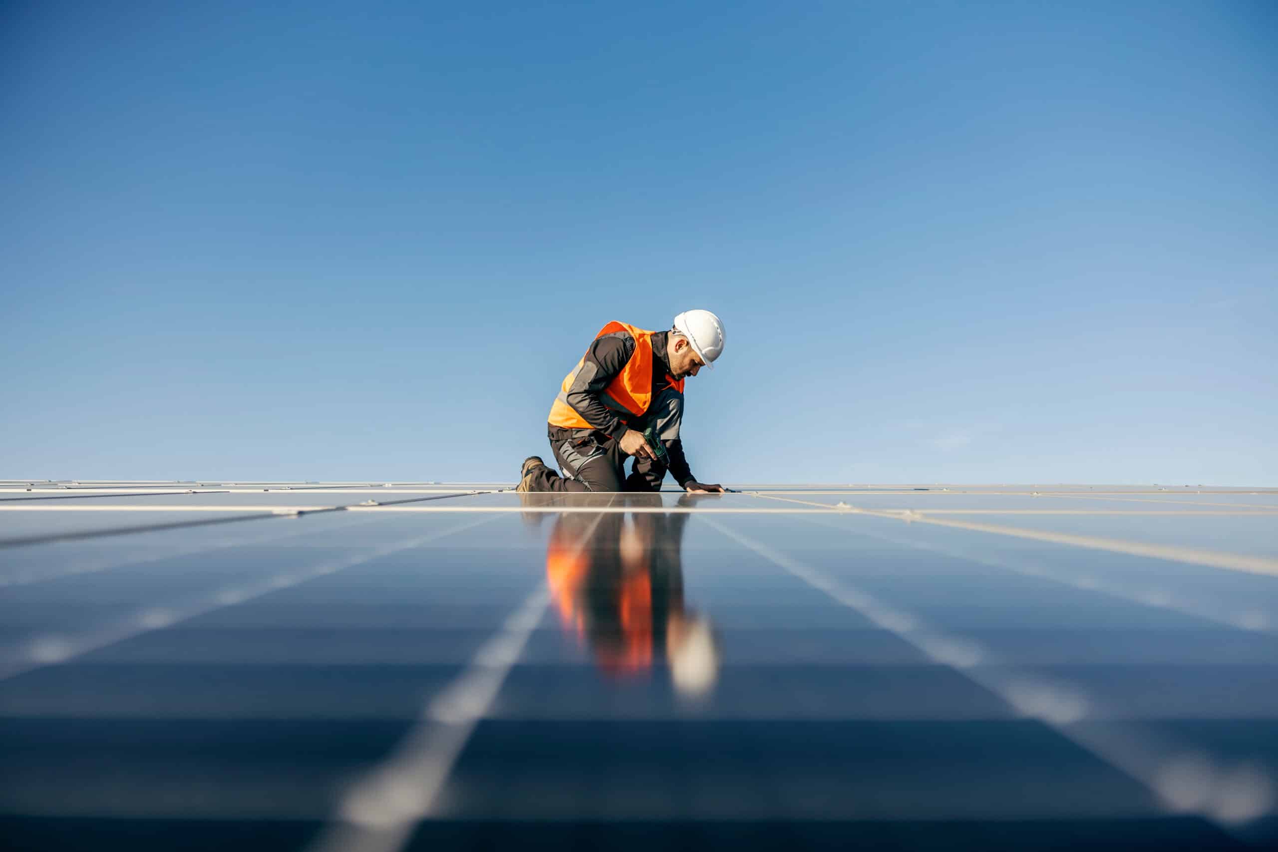 Panneau solaire chantier